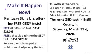Free GED Opportunity