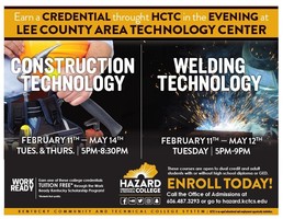 Hazard Community and Technical Classes at Lee County Area Tech Center