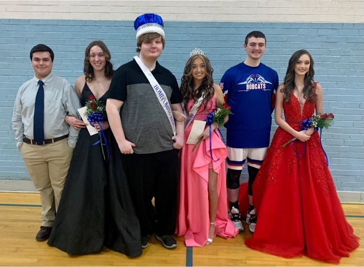 King Ronnie Duff, Queen Shelbi Stamper, 1st Runners Up Austin Charles and Felicity Dempsey, 2nd Runners Up Alex Wolf and Anna Moore 