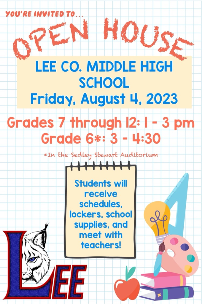 Lee County Middle High School Open House